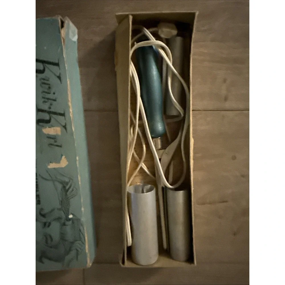 Vintage Kwik Kurl Instant Electric Roller Curler‎  w/box